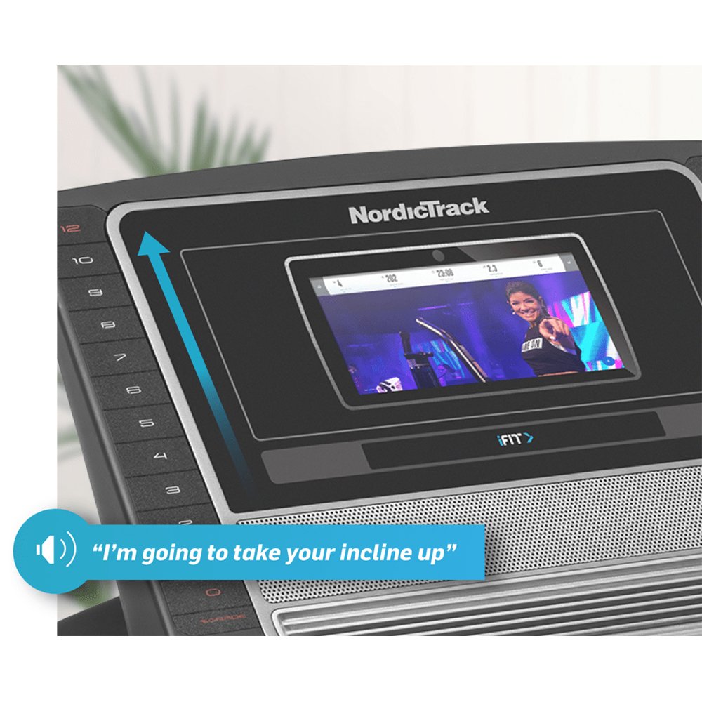 Bėgimo takelio NordicTrack T 7.5 S valdymo skydelis